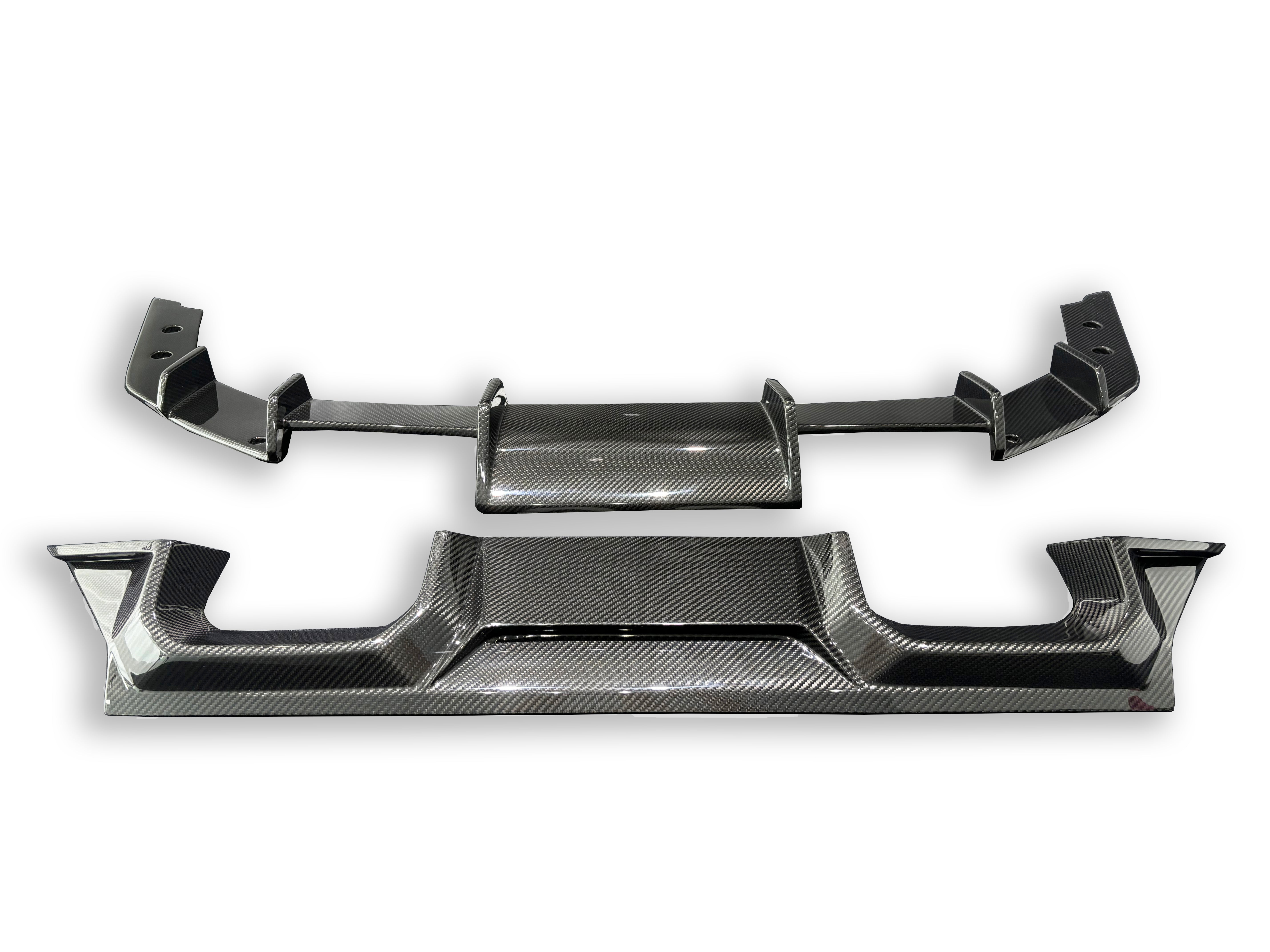 Alpha N Style Carbon Fiber Rear Diffuser - BMW G87 M2