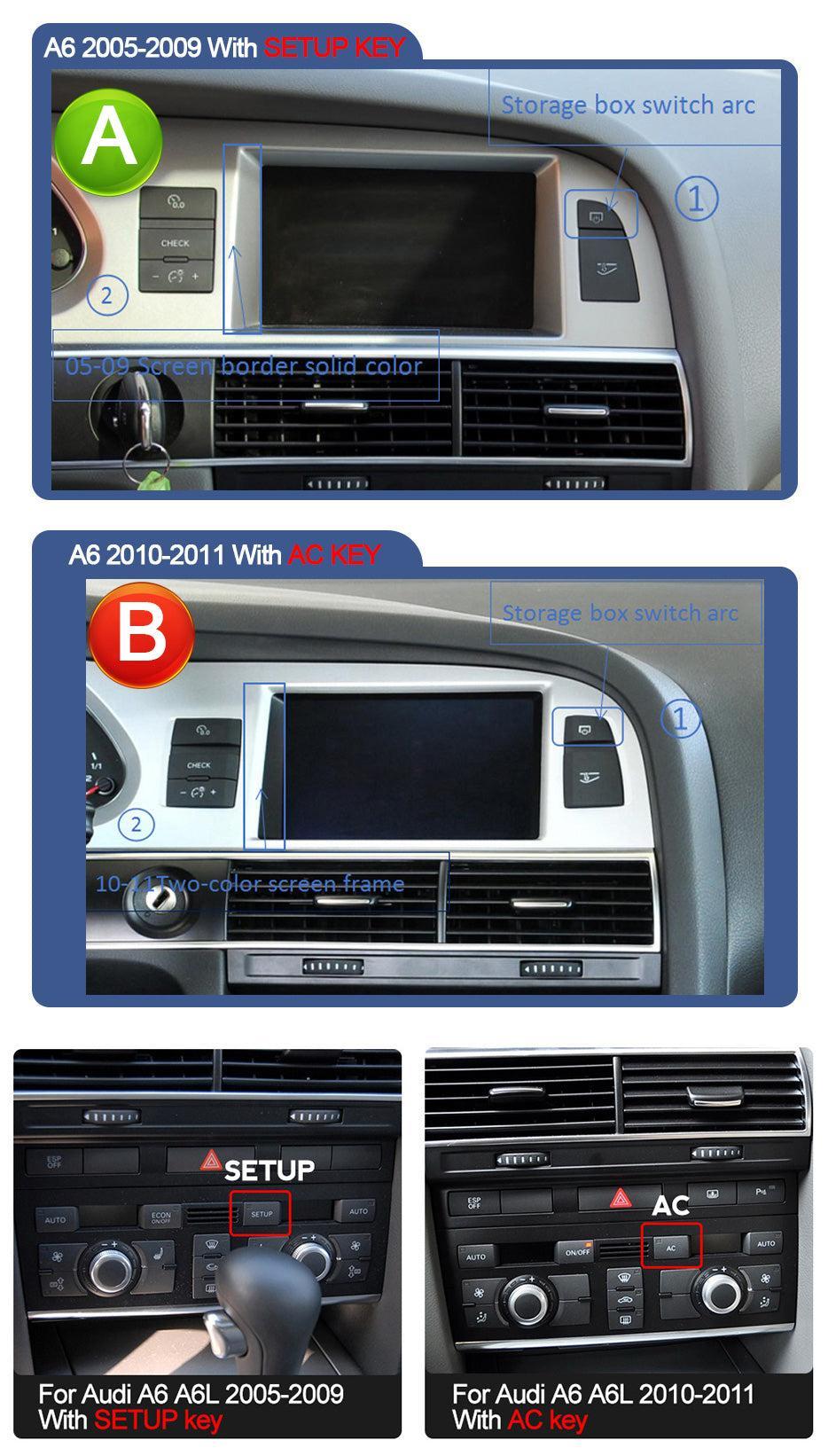 Apple CarPlay & Android Auto Android Screen Upgrade – 2005- 2011 Audi A6