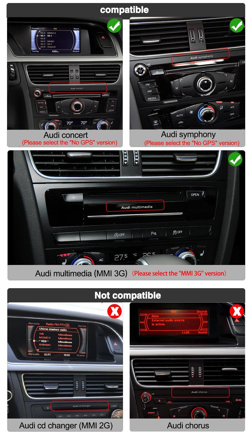 Apple CarPlay & Android Auto Android Screen Upgrade – 2009- 2018 Audi Q5