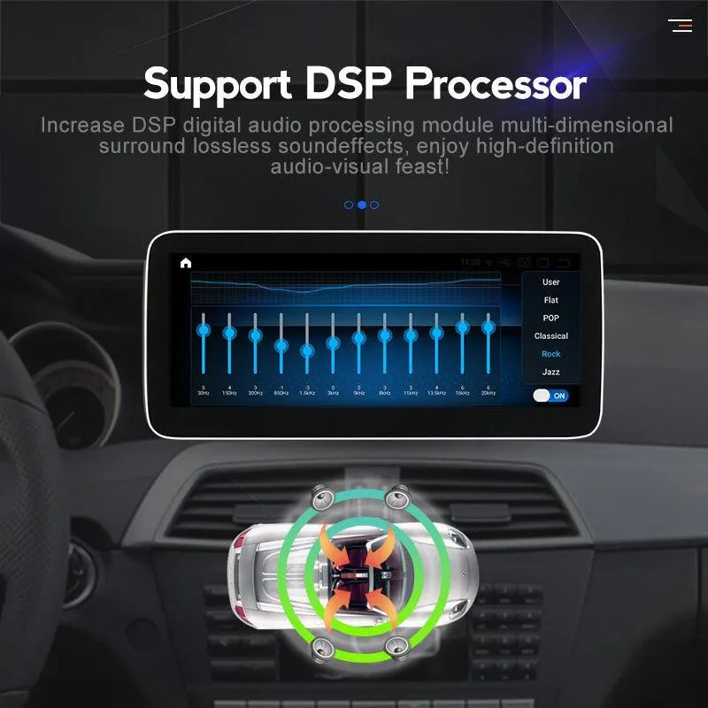 Apple CarPlay & Android Auto Android Screen Upgrade - Mercedes Benz C Class W204/S204