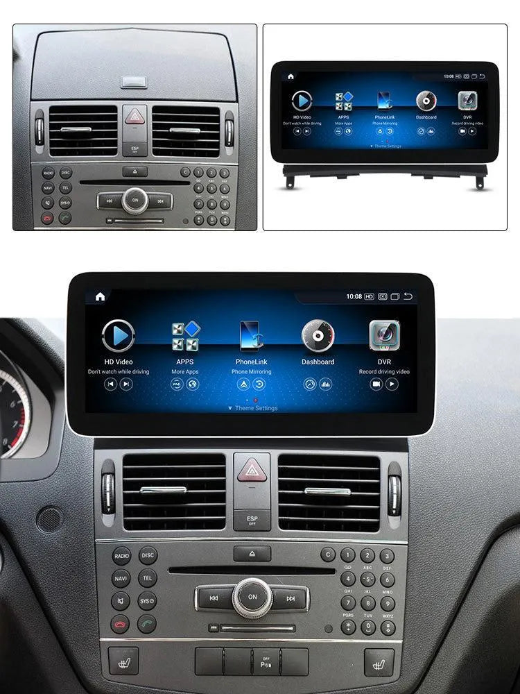 Apple CarPlay & Android Auto Android Screen Upgrade - Mercedes Benz C Class W204/S204