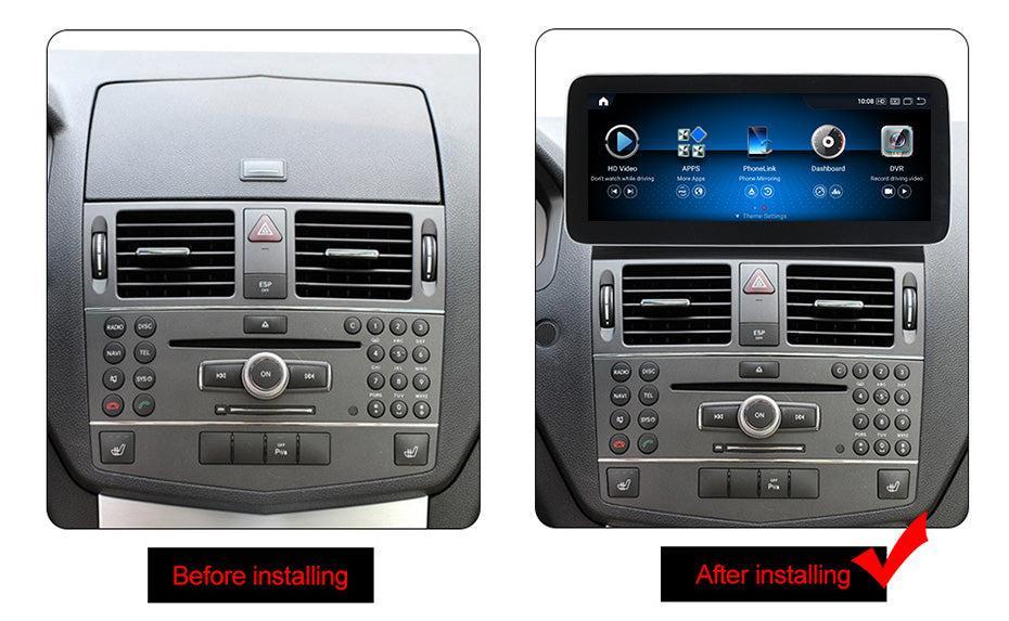 Apple CarPlay & Android Auto Android Screen Upgrade - Mercedes Benz C Class W204/S204
