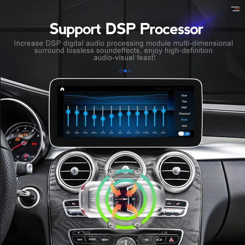 Apple CarPlay & Android Auto Android Screen Upgrade - Mercedes Benz C Class W205 / GLC Class X253