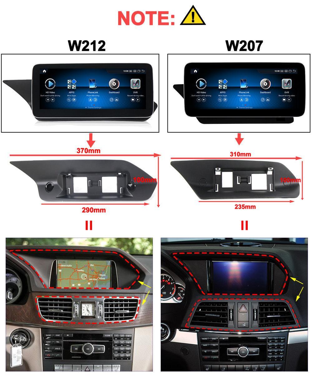 Apple CarPlay & Android Auto Android Screen Upgrade - Mercedes Benz E Class Coupe C207 A207