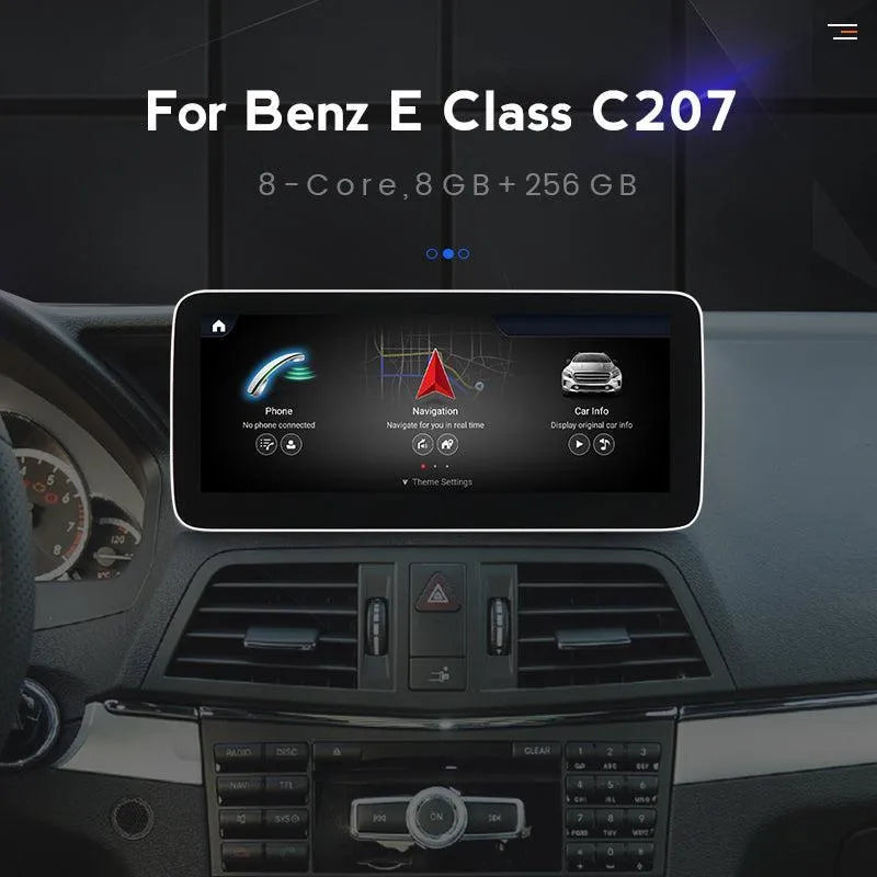 Apple CarPlay & Android Auto Android Screen Upgrade - Mercedes Benz E Class Coupe C207 A207