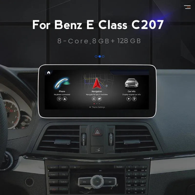 Apple CarPlay & Android Auto Android Screen Upgrade - Mercedes Benz E Class Coupe C207 A207
