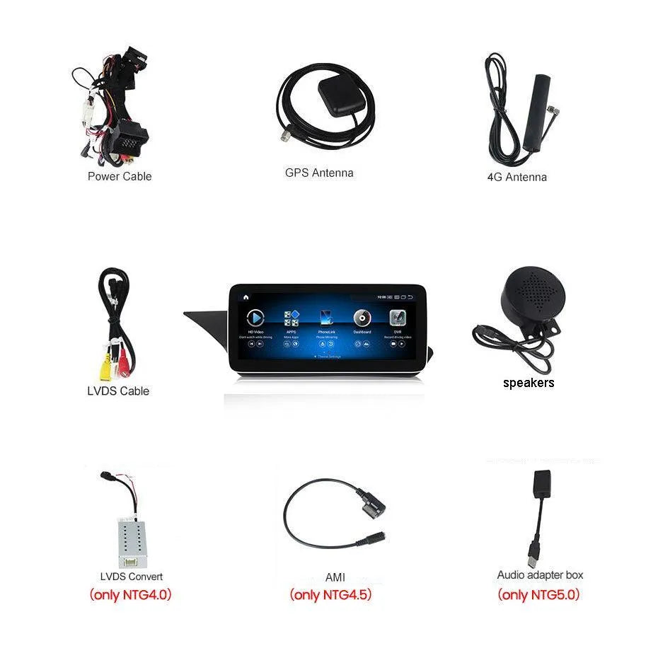 Apple CarPlay & Android Auto Android Screen Upgrade - Mercedes Benz E Class sedan W211 W212
