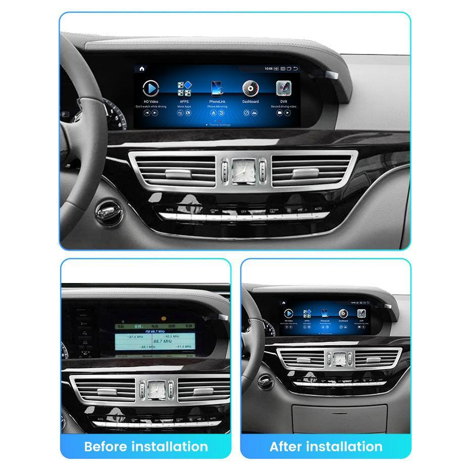 Apple CarPlay & Android Auto Android Screen Upgrade - Mercedes Benz S Class W221