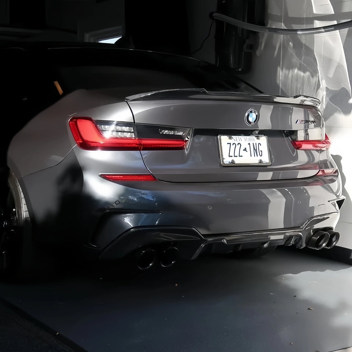 MP Style Carbon Fiber Rear Diffuser - BMW G20 3 Series Pre LCI