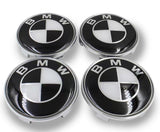 BMW Black & White Emblem Roundel Set