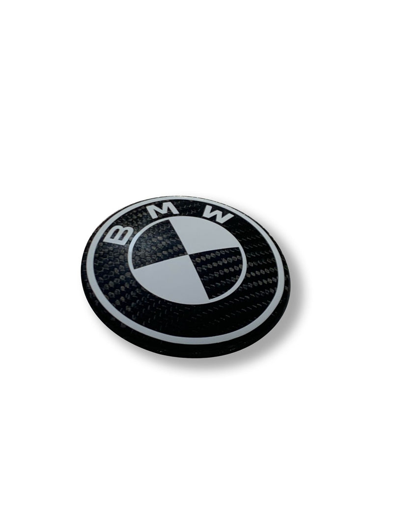 BMW Black & White Full Carbon Fiber Emblem Roundel