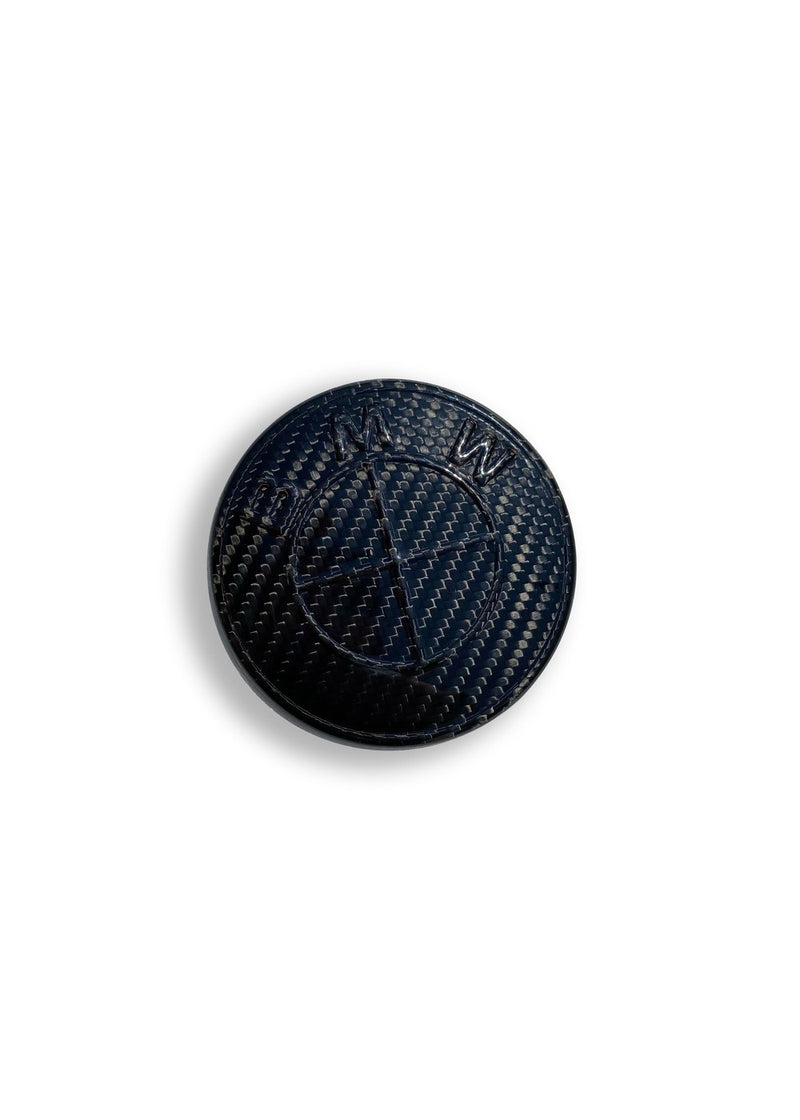 BMW Full Black Carbon Fiber Emblem Roundel
