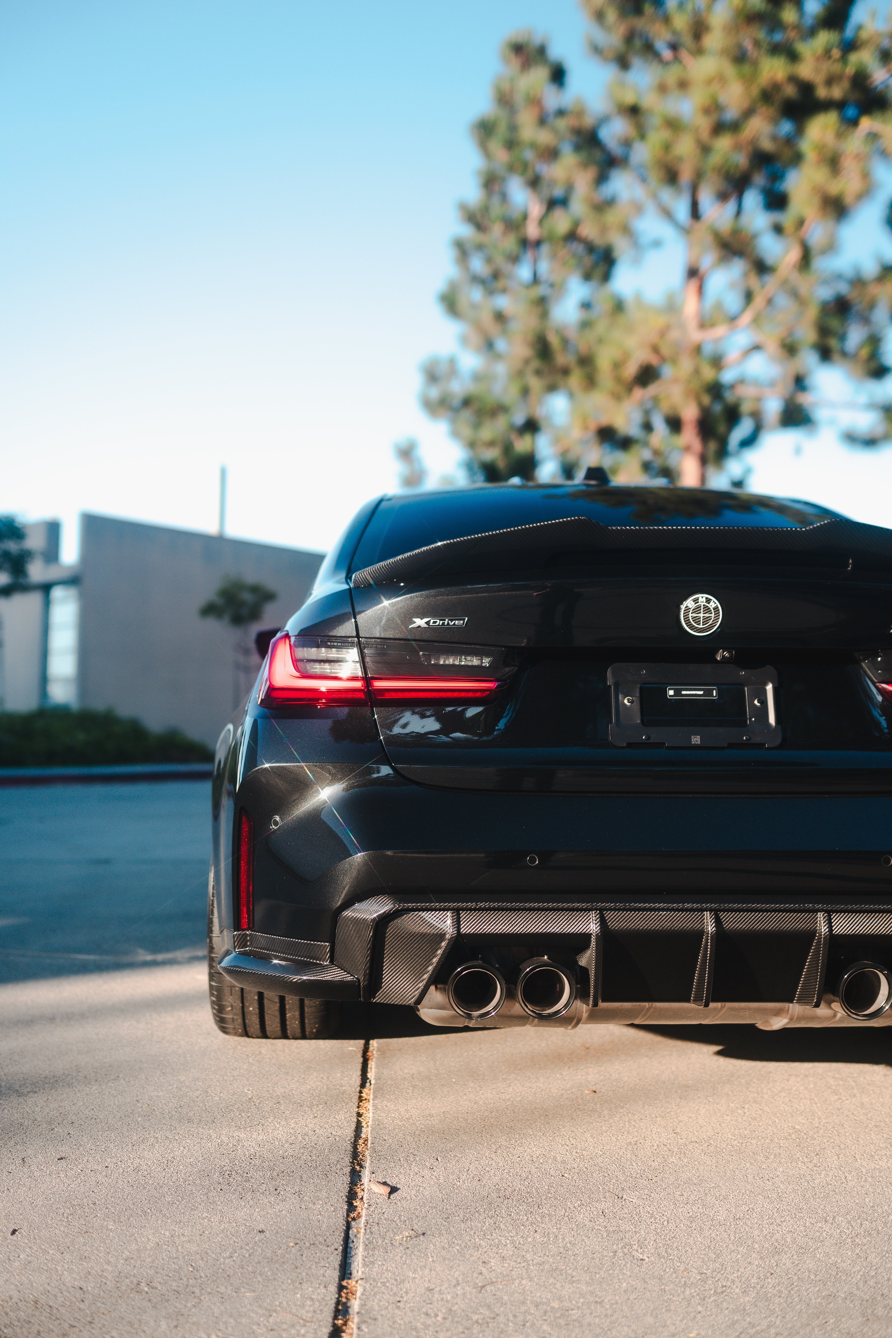 BMW G8X M3/M4 Carbon Fiber Rear Canard Splitters