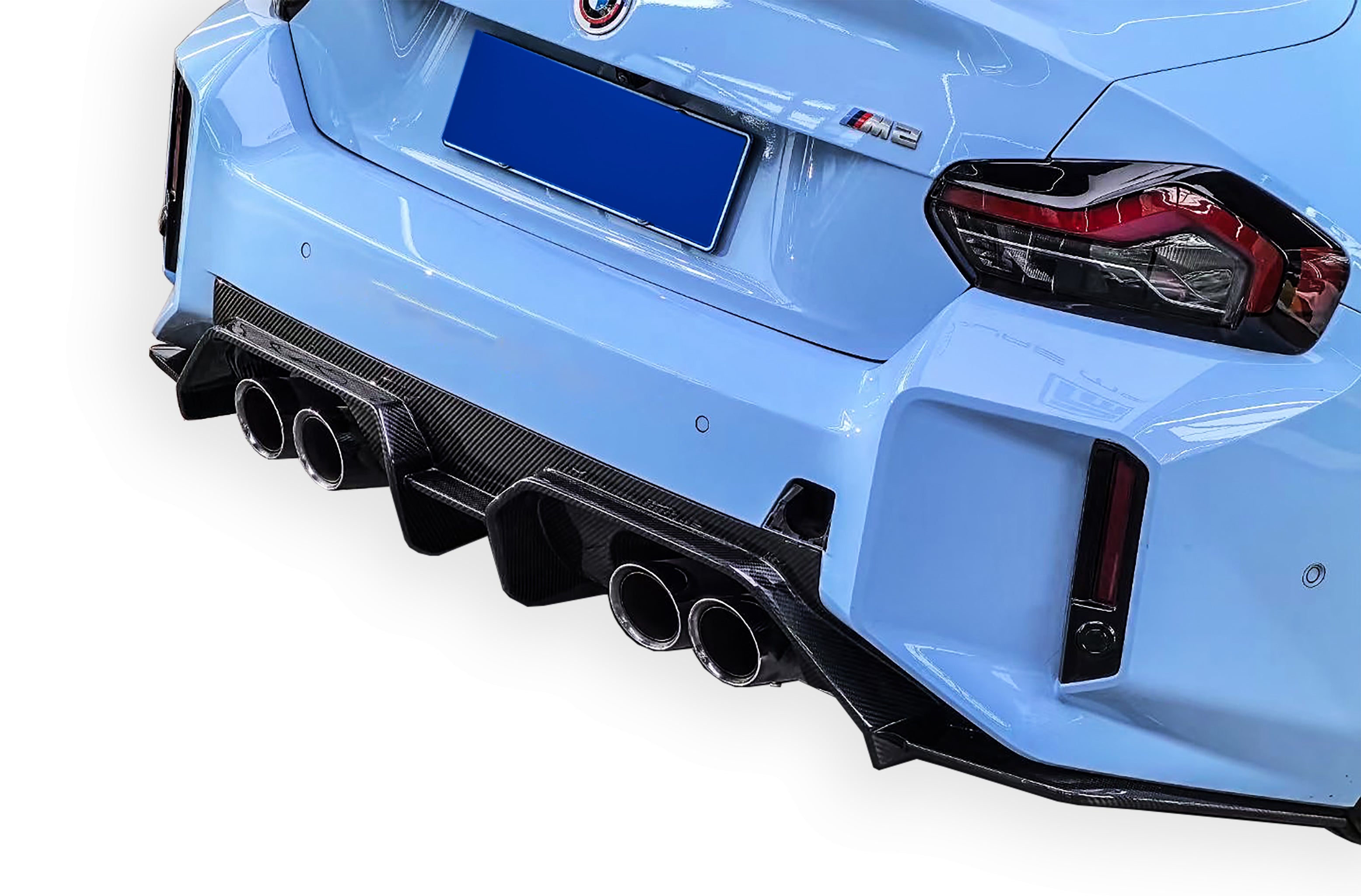 BP Design Carbon Fiber Rear Diffuser V2 - BMW G87 M2