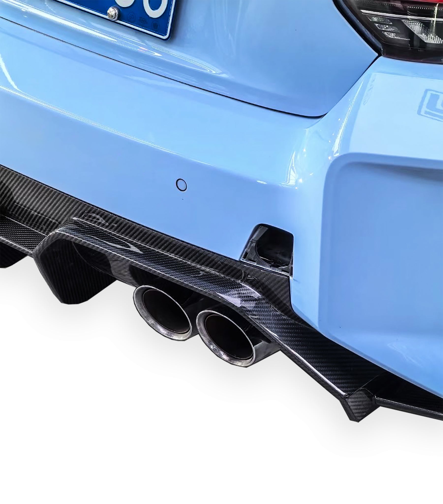 BP Design Carbon Fiber Rear Diffuser V2 - BMW G87 M2