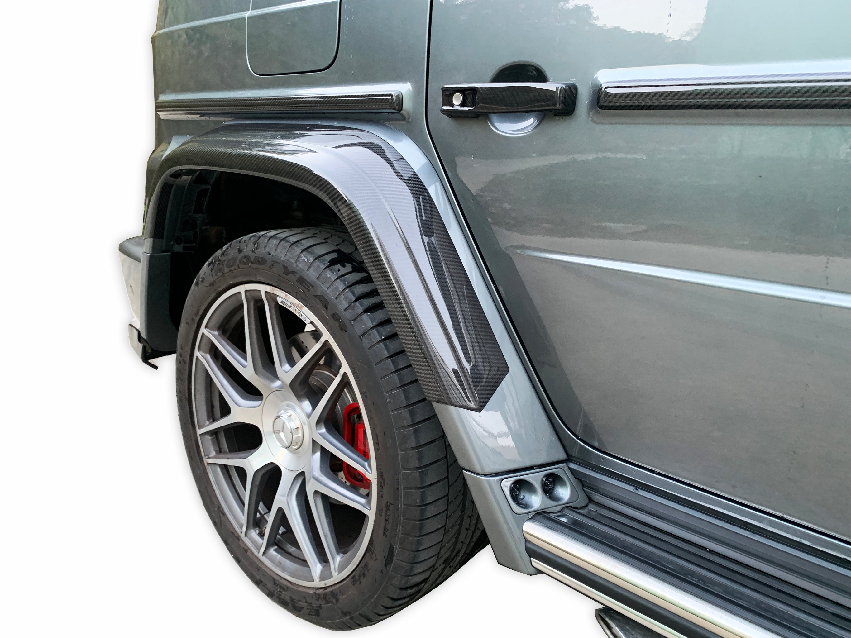 BRB G900 Style Carbon Fiber Door Handle Set - G Wagon W464 G350 & G500 & G63