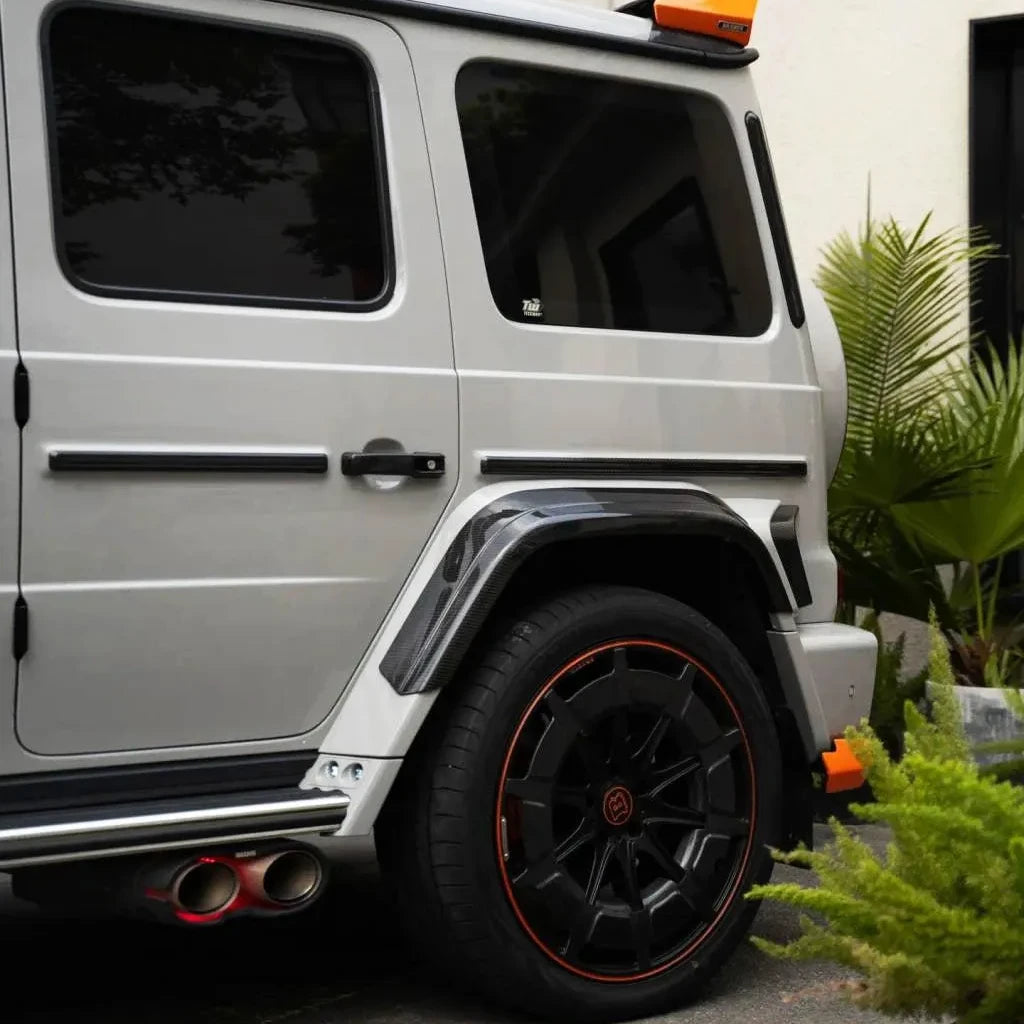 BRB G900 Style Carbon Fiber Door Handle Set - G Wagon W464 G350 & G500 & G63