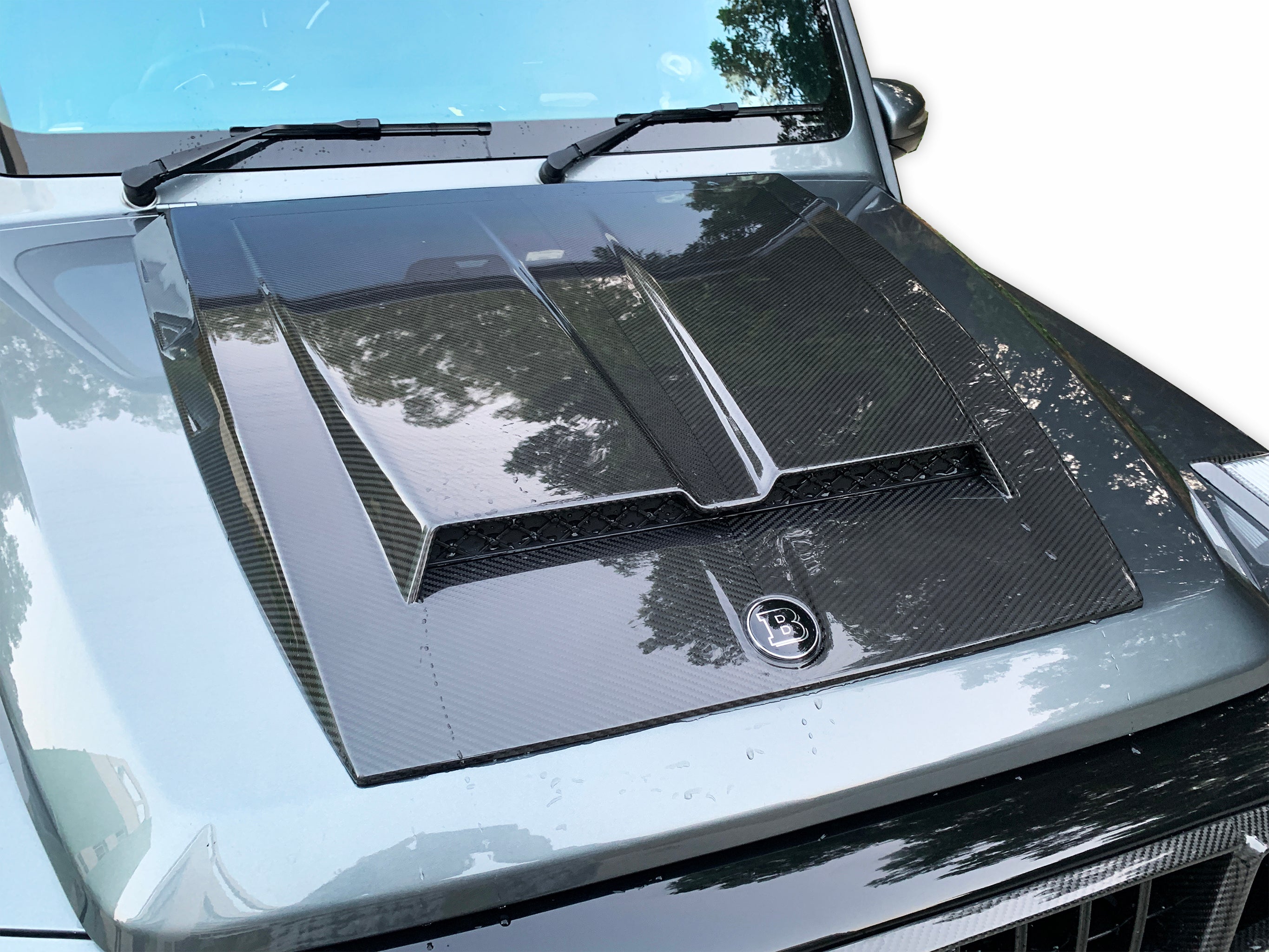 BRB G900 Style Carbon Fiber Engine Hood - G Wagon W464 G350 & G500 & G63