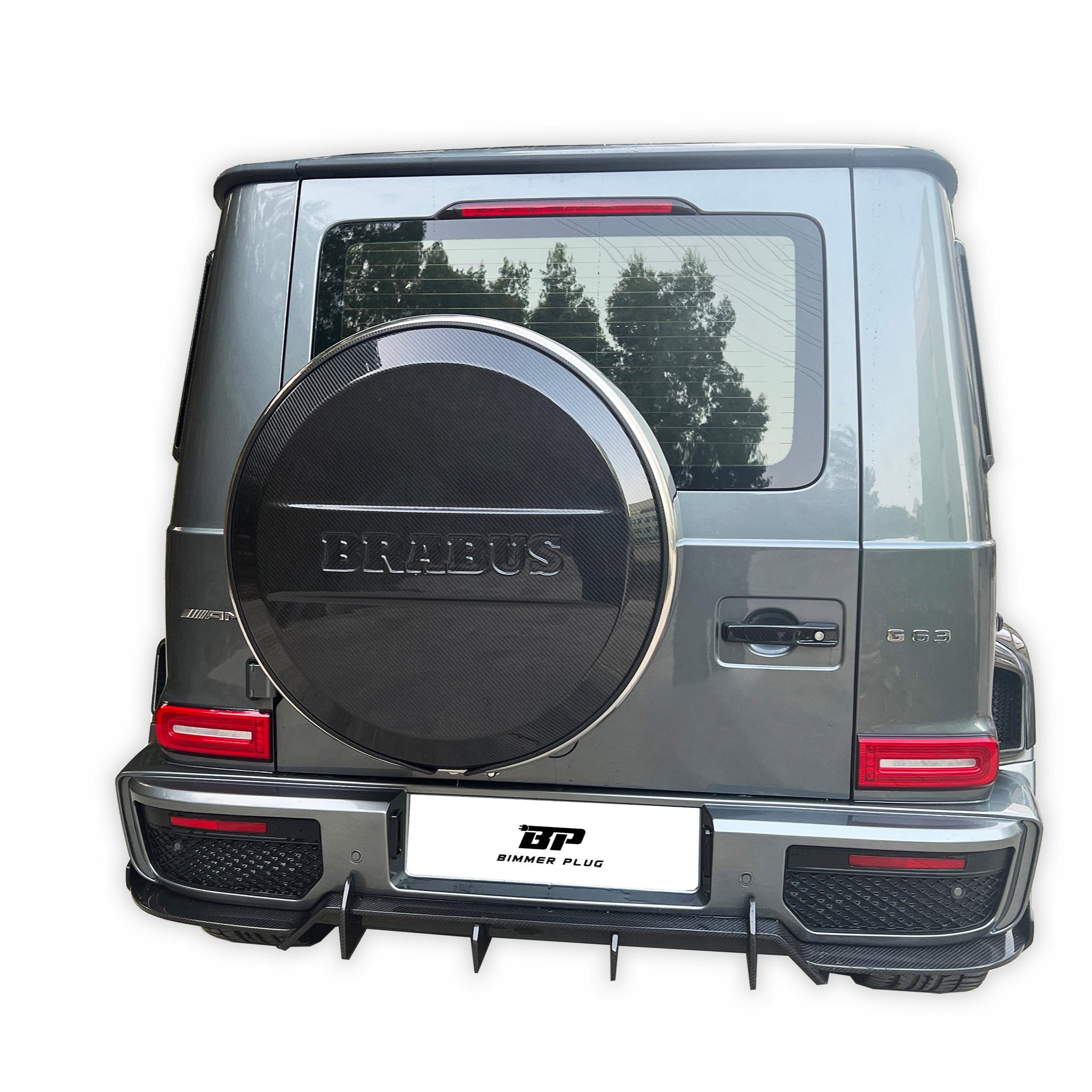 BRB G900 Style Carbon Fiber Spare Wheel Cover - G Wagon W464 G350 & G500 & G63