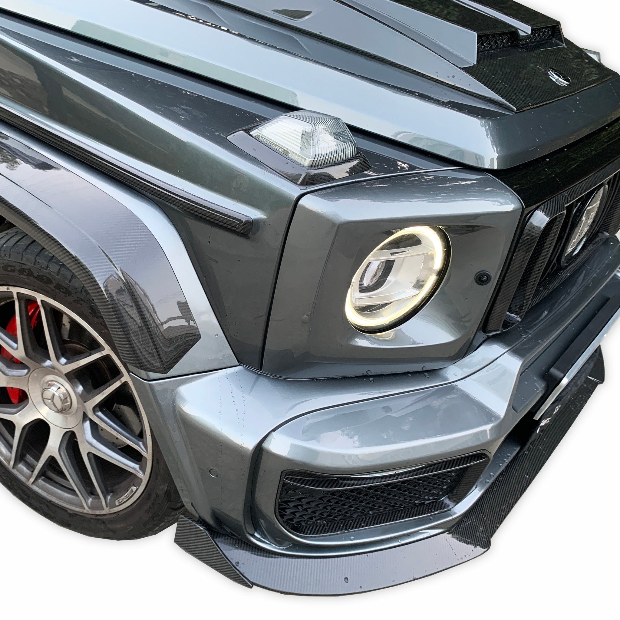 BRB G900 Style Carbon Fiber Turn Signal Trim Set - G Wagon W464 G350 & G500 & G63