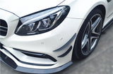 BS Style Carbon Fiber Front Canards - Mercedes Benz W205 C63 AMG C-Class