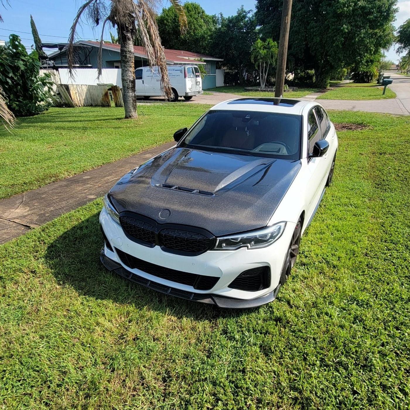 CS Style Carbon Fiber Front Hood - BMW G20 3 Series