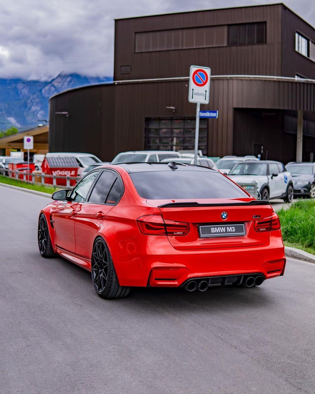 CS Style Carbon Fiber Trunk Spoiler - BMW F80 M3 & F30 3 Series