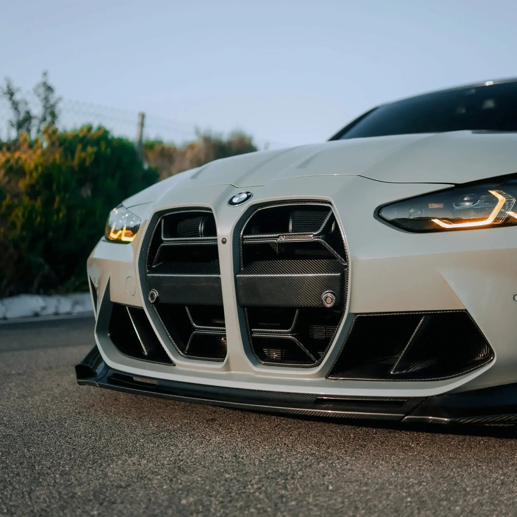 CSL Style Carbon Fiber Front Grilles - BMW G80 M3 & G82/G83 M4