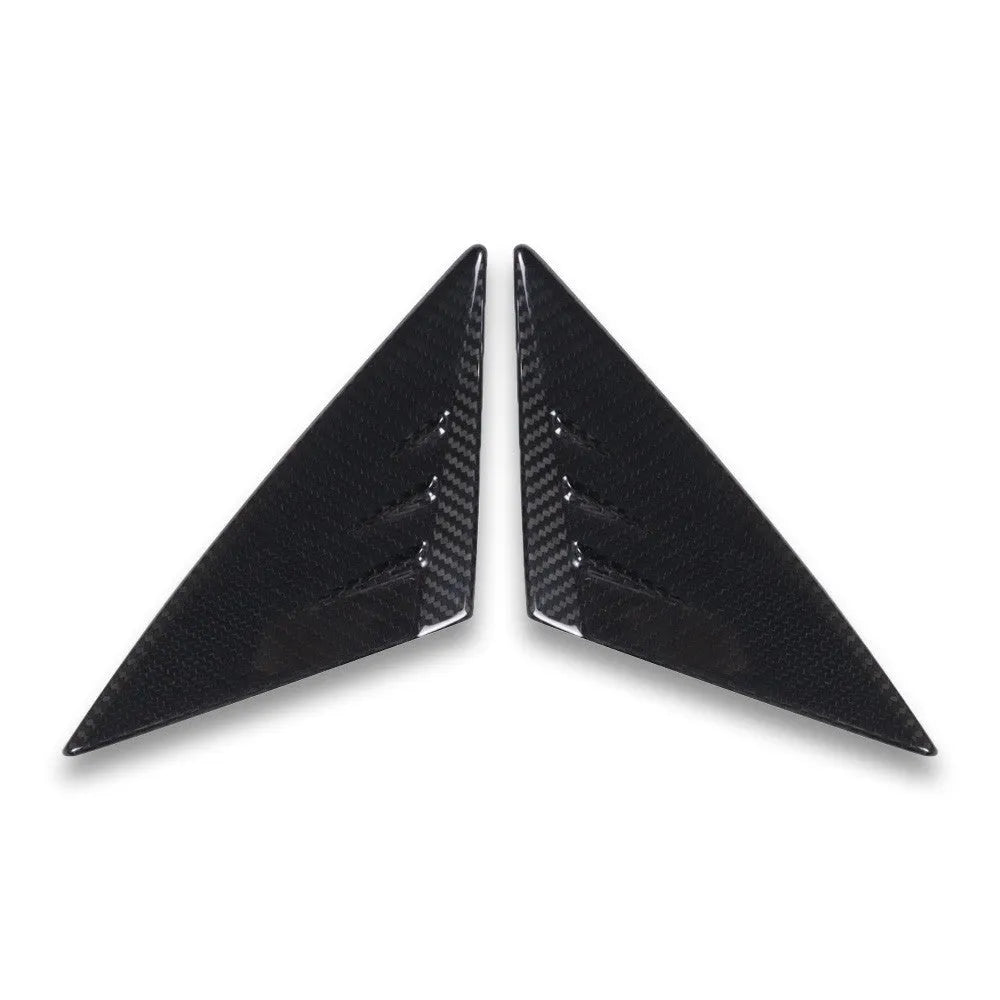Carbon Fiber A-Pillar Triangle Trims - Mercedes Benz W177 A-Class & W118 CLA-Class