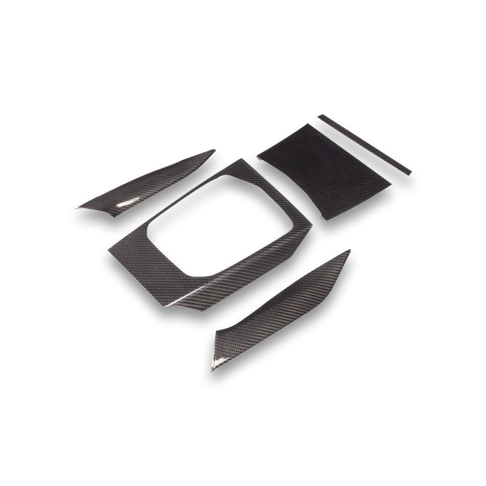 Carbon Fiber Center Console Trim Set - BMW G Chassis