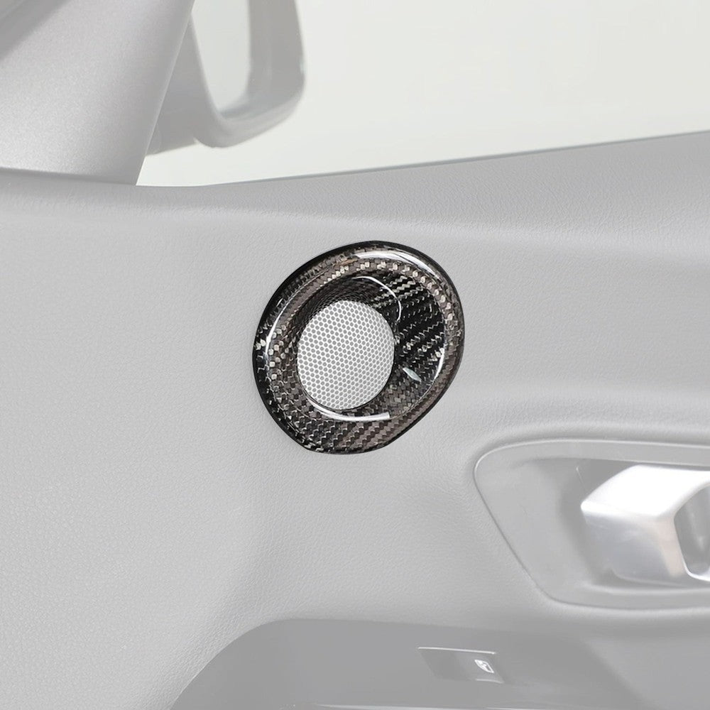 Carbon Fiber Door Audio Speaker Covers - Toyota A90 Supra