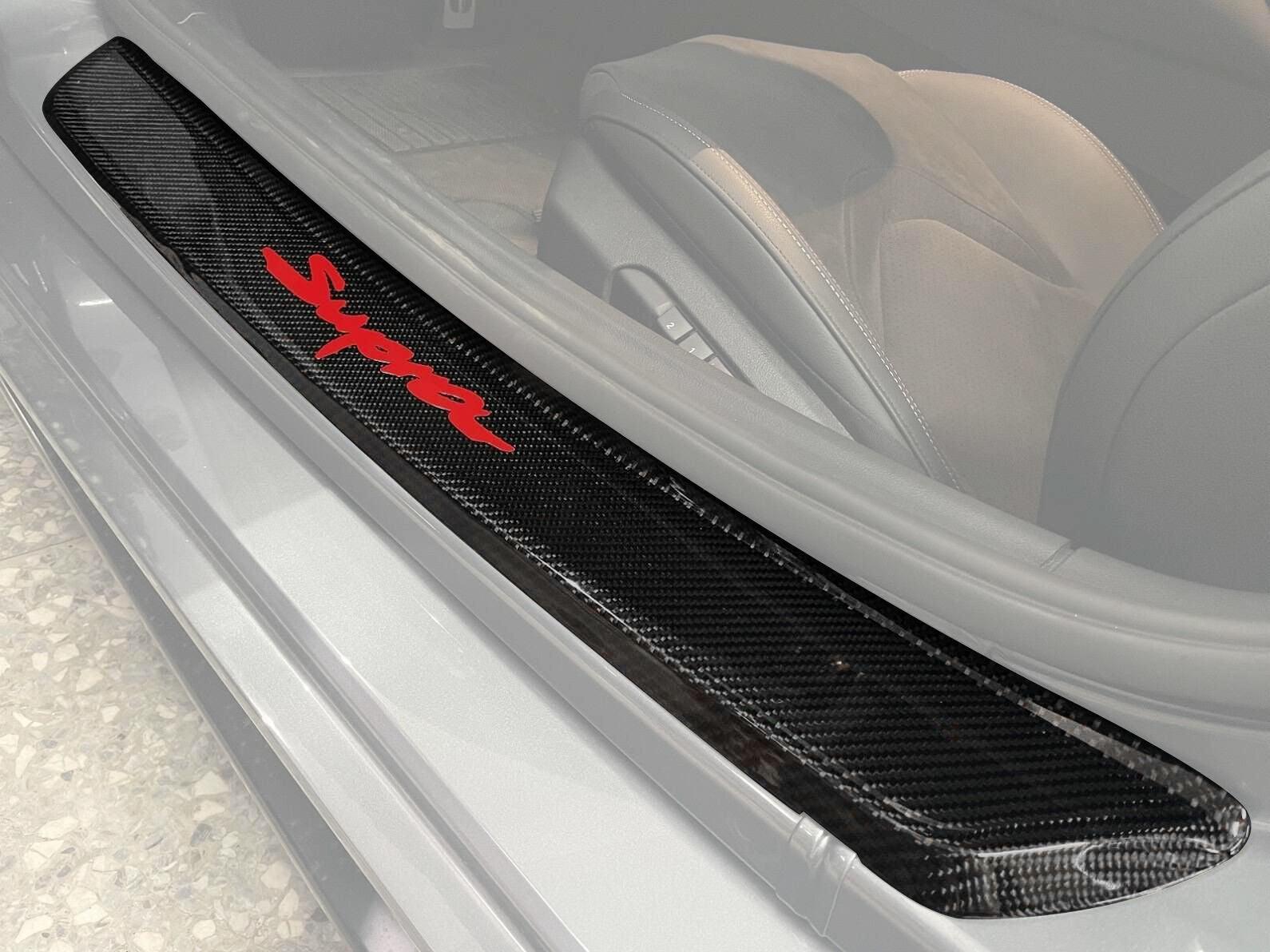 Carbon Fiber Door Sill Covers - Toyota A90 Supra