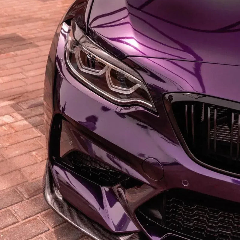 Carbon Fiber Eyelid Headlight Trim - BMW F87 M2 & F22 / F23 2 Series