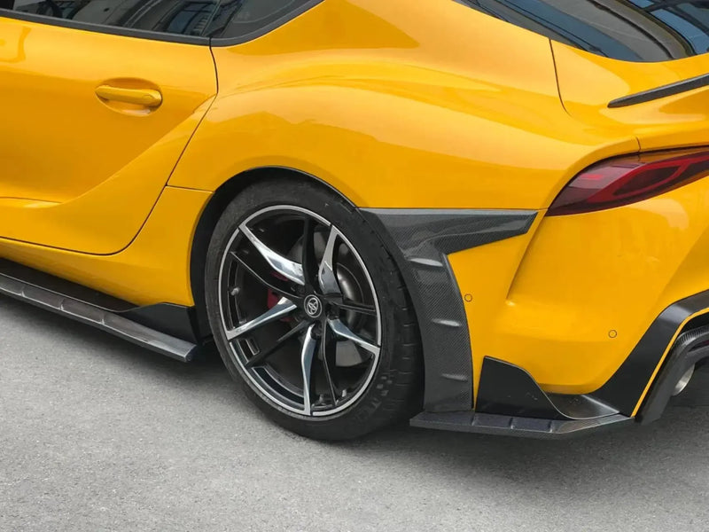 Carbon Fiber Front Fender Trims - Toyota A90 Supra