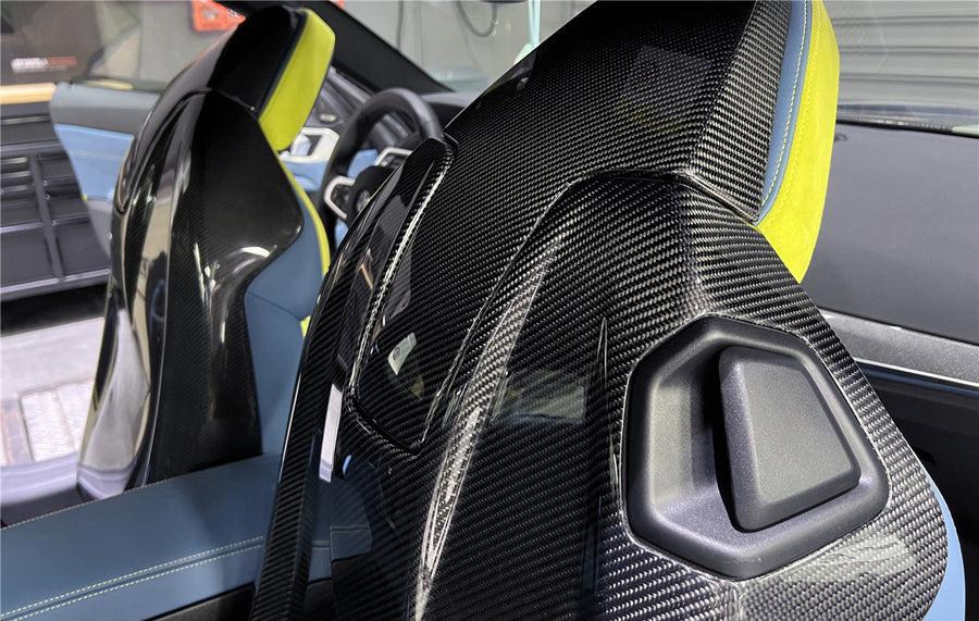 Carbon Fiber Full Seat Back Cover - BMW G80 M3 & G82/G83 M4