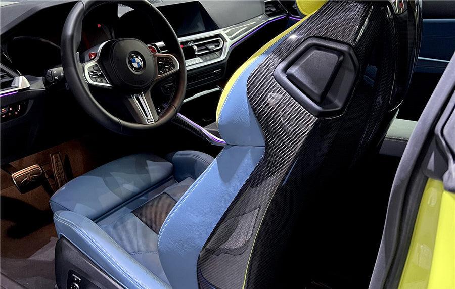 Carbon Fiber Full Seat Back Cover - BMW G80 M3 & G82/G83 M4