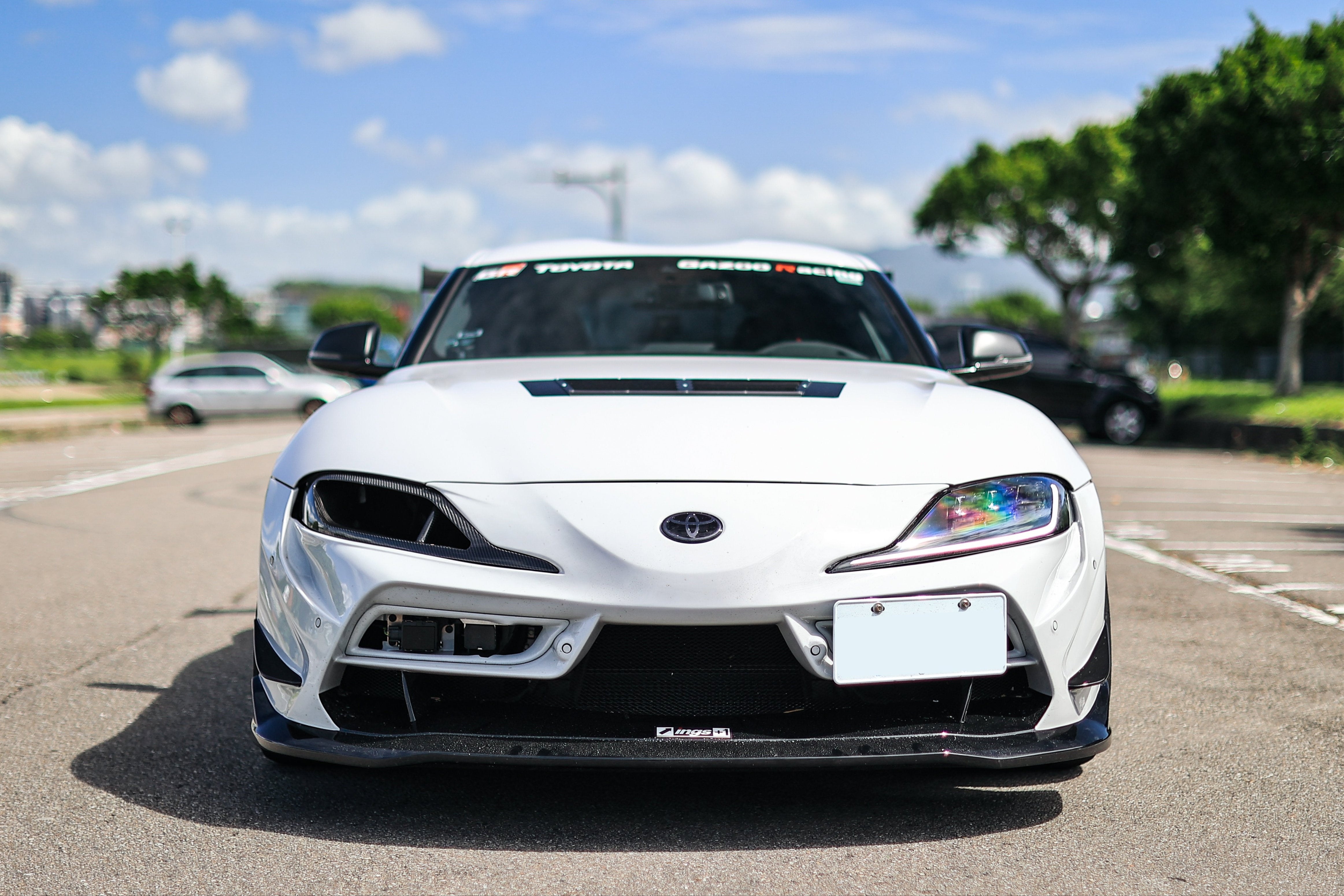 Carbon Fiber Headlight Delete - Toyota A90 Supra