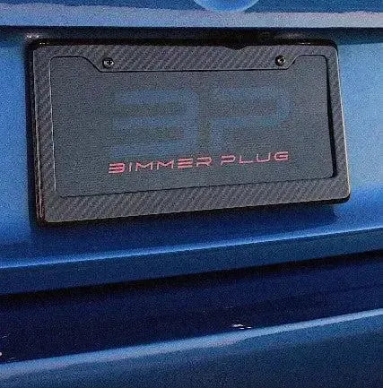 Carbon Fiber License Plate Frame - V2