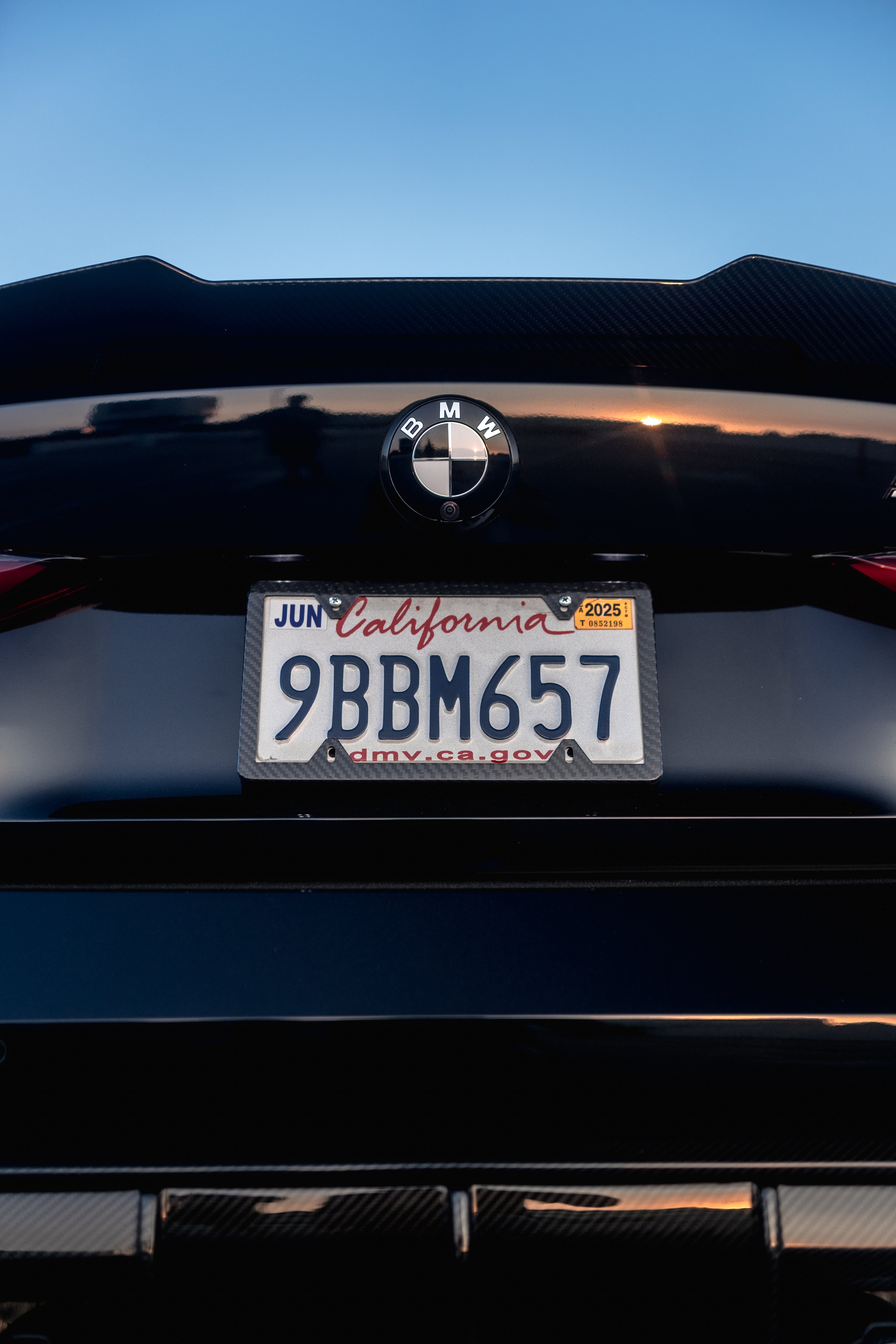 Carbon Fiber License Plate Frame - V2