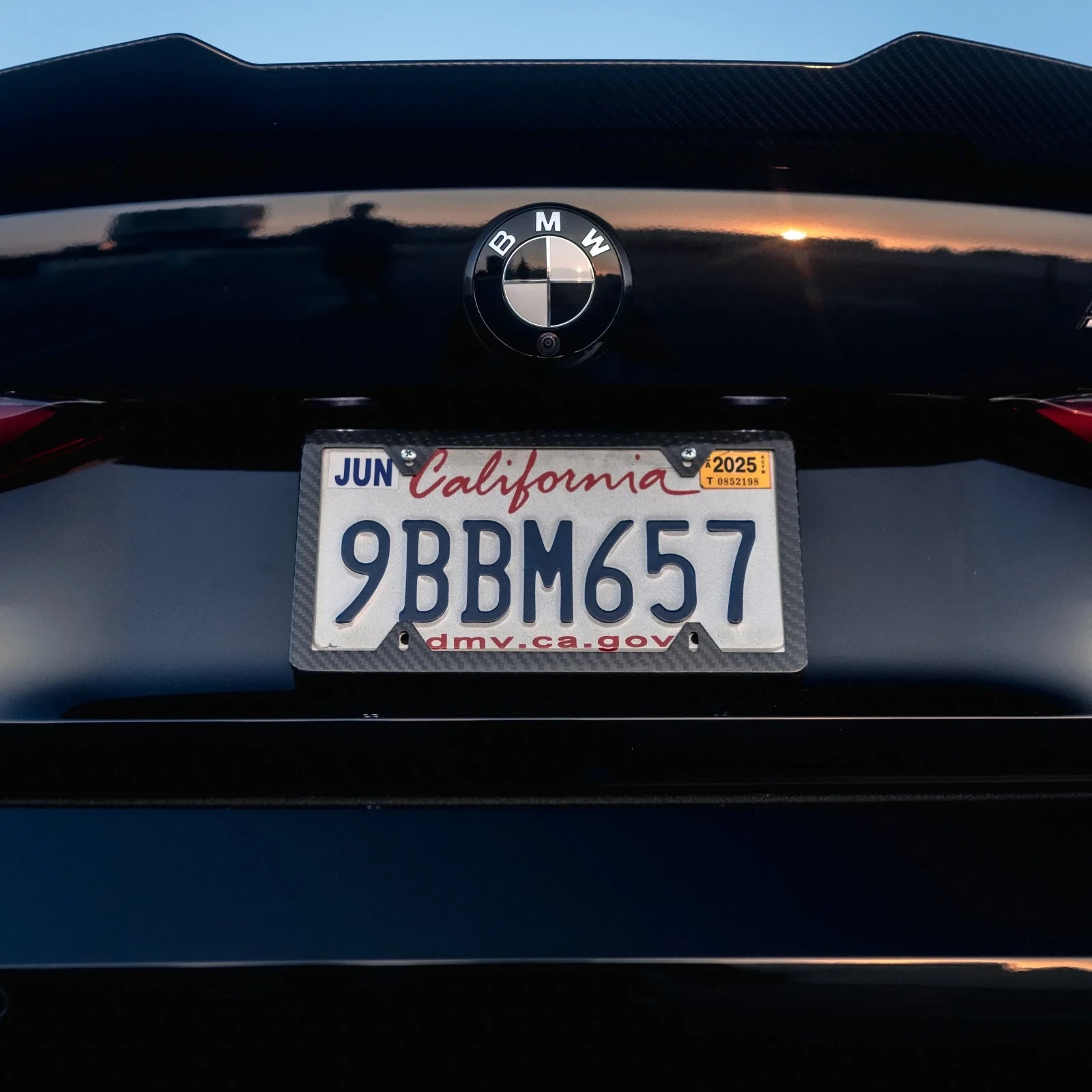Carbon Fiber License Plate Frame - V2