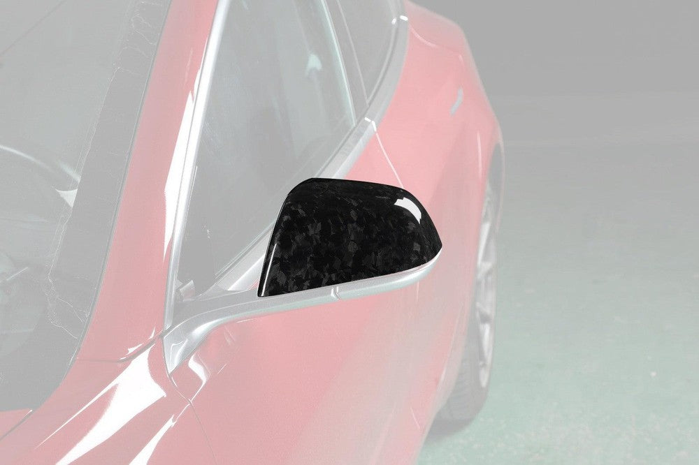 Carbon Fiber Mirror Cap Set - Tesla Model 3