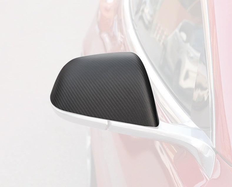 Carbon Fiber Mirror Cap Set - Tesla Model 3