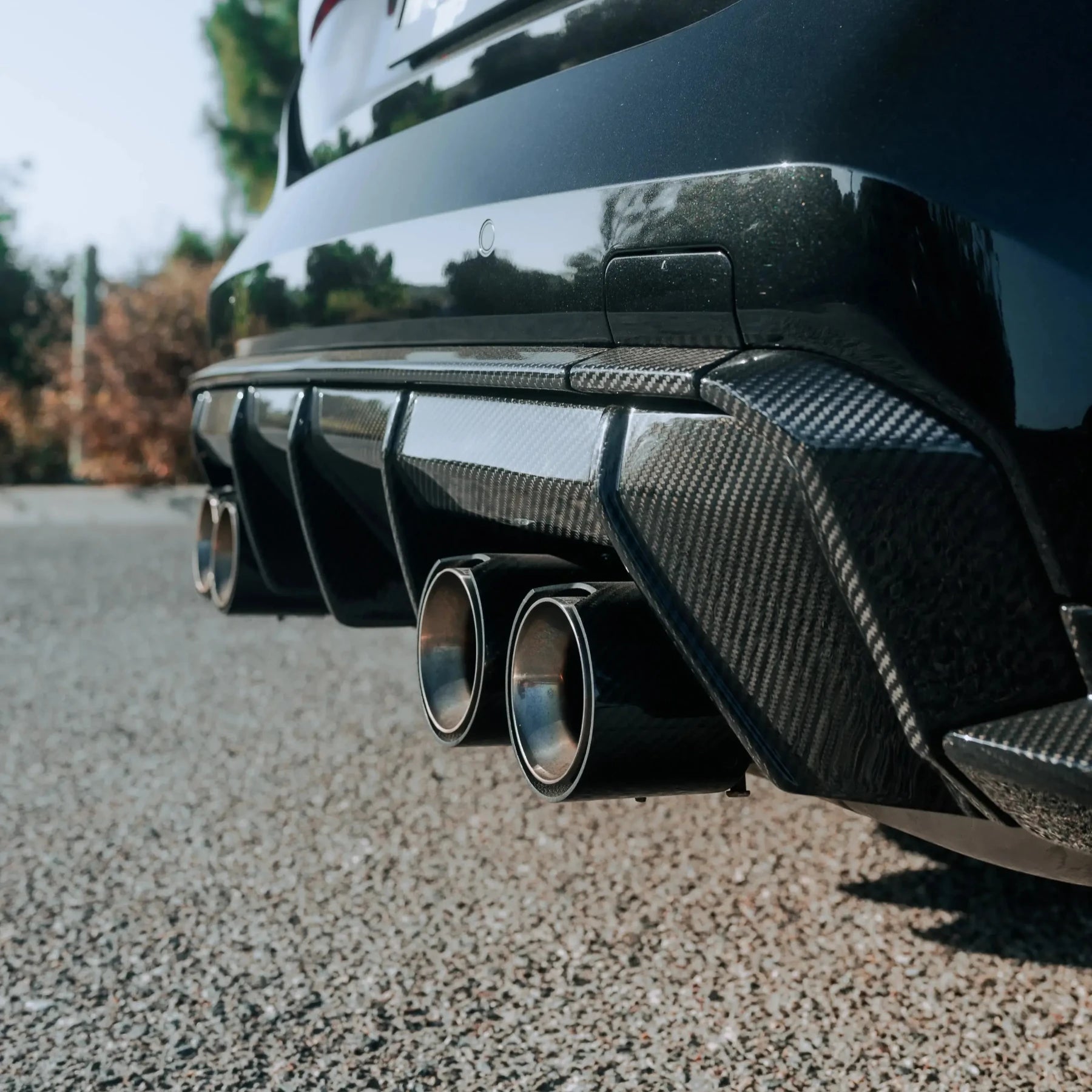 Carbon Fiber Rear Diffuser Trim - BMW G80 M3 & G82/G83 M4