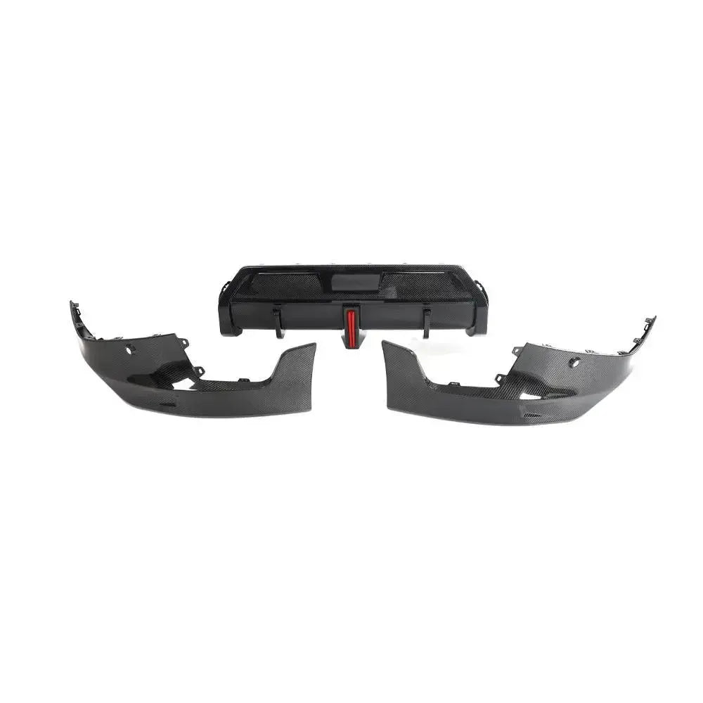 Carbon Fiber Rear Diffuser with Brake Light - BMW G42 2 Series