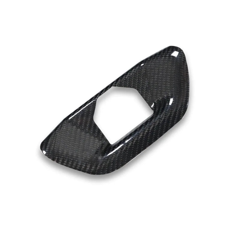 Carbon Fiber Rear Trunk Hood Lock Replacement Cover - Toyota A90 Supra