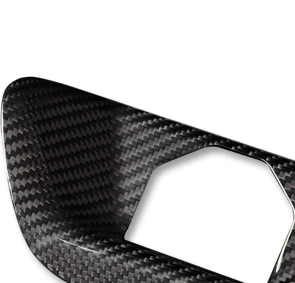 Carbon Fiber Rear Trunk Hood Lock Replacement Cover - Toyota A90 Supra