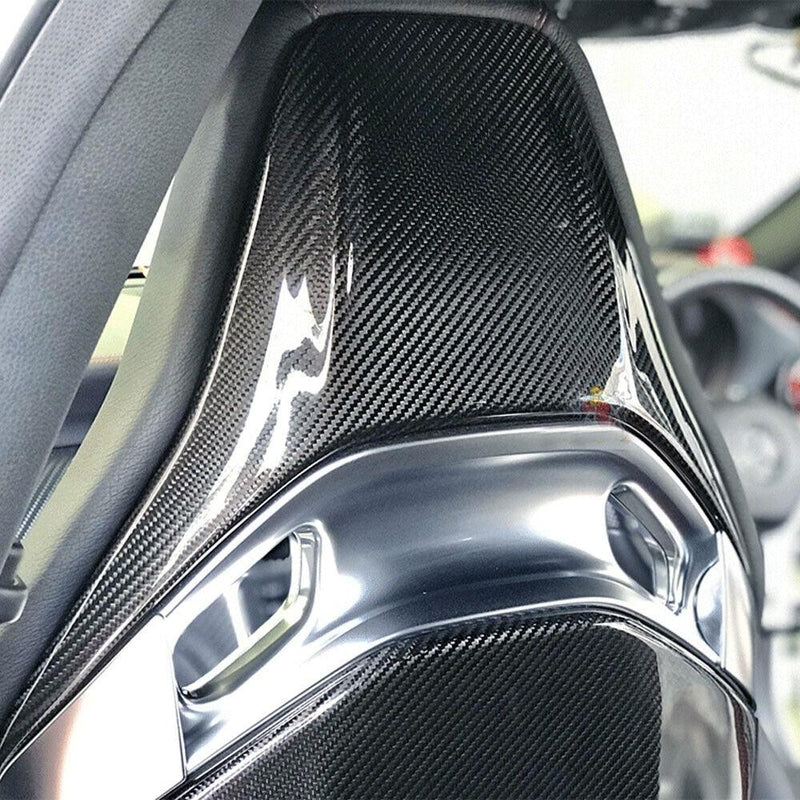 Carbon Fiber Seat Back Covers - Mercedes Benz W205 C63 & C43 AMG / A45 AMG / CLA 45 AMG