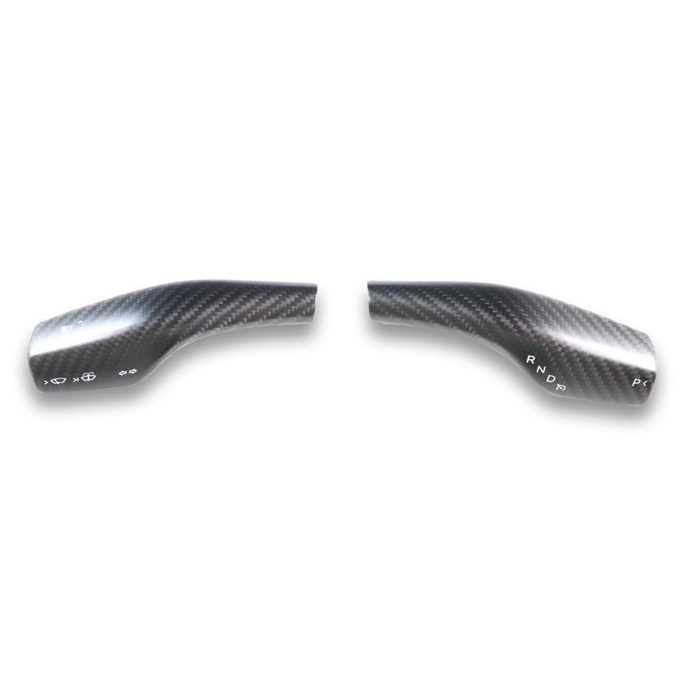 Carbon Fiber Shift Stalk Covers - Tesla Model 3 & Y