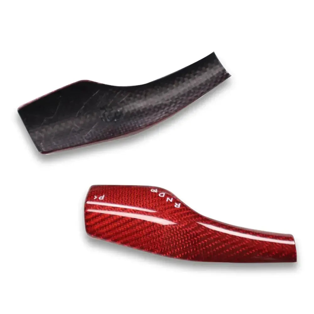 Carbon Fiber Shift Stalk Covers - Tesla Model 3 & Y