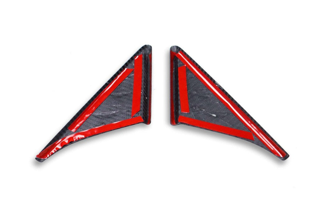 Carbon Fiber Side Mirror Triangle Trims - Toyota A90 Supra